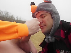 Almost caught sucking dick on walking trail