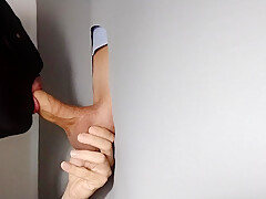 Bisexual Male Once More At Gloryhole As Always Everything That Comes Out Of His Cock Is Delicious
