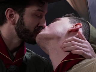 Gaydaddy scout outdoor fucks public newbie under tent