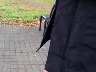 German daddy wanking outdoor