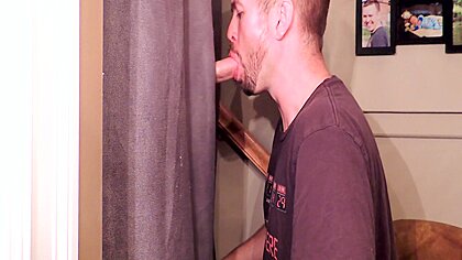 Hung Straight Curious Lad Tries Out My Gloryhole