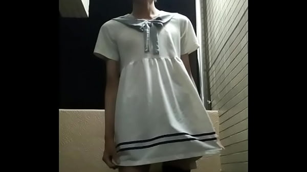 【全裸女装】 夜風を浴びる変態 【朱音もみじ】