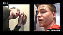 GAYWIRE – Jimmy Johnson Waits Behind The UnGLory Hole For Strange Cock To Pop Through