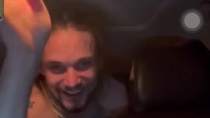 White stud CarFunplaying in the booty – ass jiggling