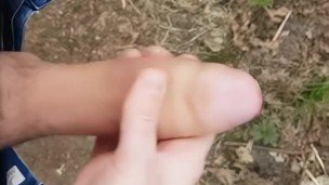 Jerking off big dick