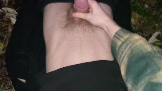 Mutual Handjob Outdoors