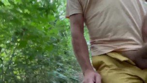 Small cock public wank someone walks past as I cum