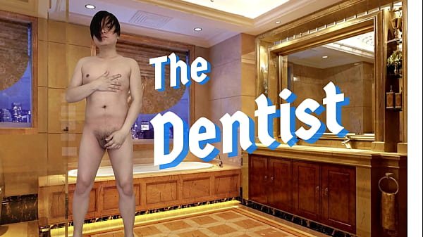 A dental patient sucked his dentist cock at the adult store glory hole and they continue fucking at the clinic