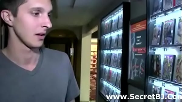 Dumb straight guy sucked to cumming by gay