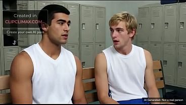 AI Gen Basketball Teammates First Time Gay – Handjob, Kissing & Anal sex in Locker Room