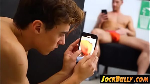 Caught Watching a Hunky jock undress in the Locker room