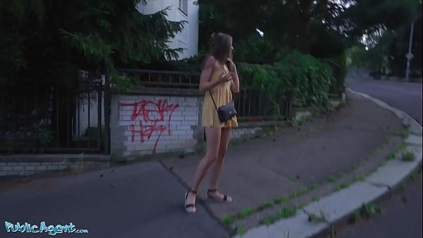 Public Agent Robbed Babe Fucks A Stranger for Money