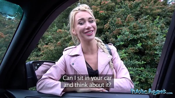 Public Agent skinny blonde girlfriend secretly cheats on her boyfriend and lets new guy cum inside her pussy